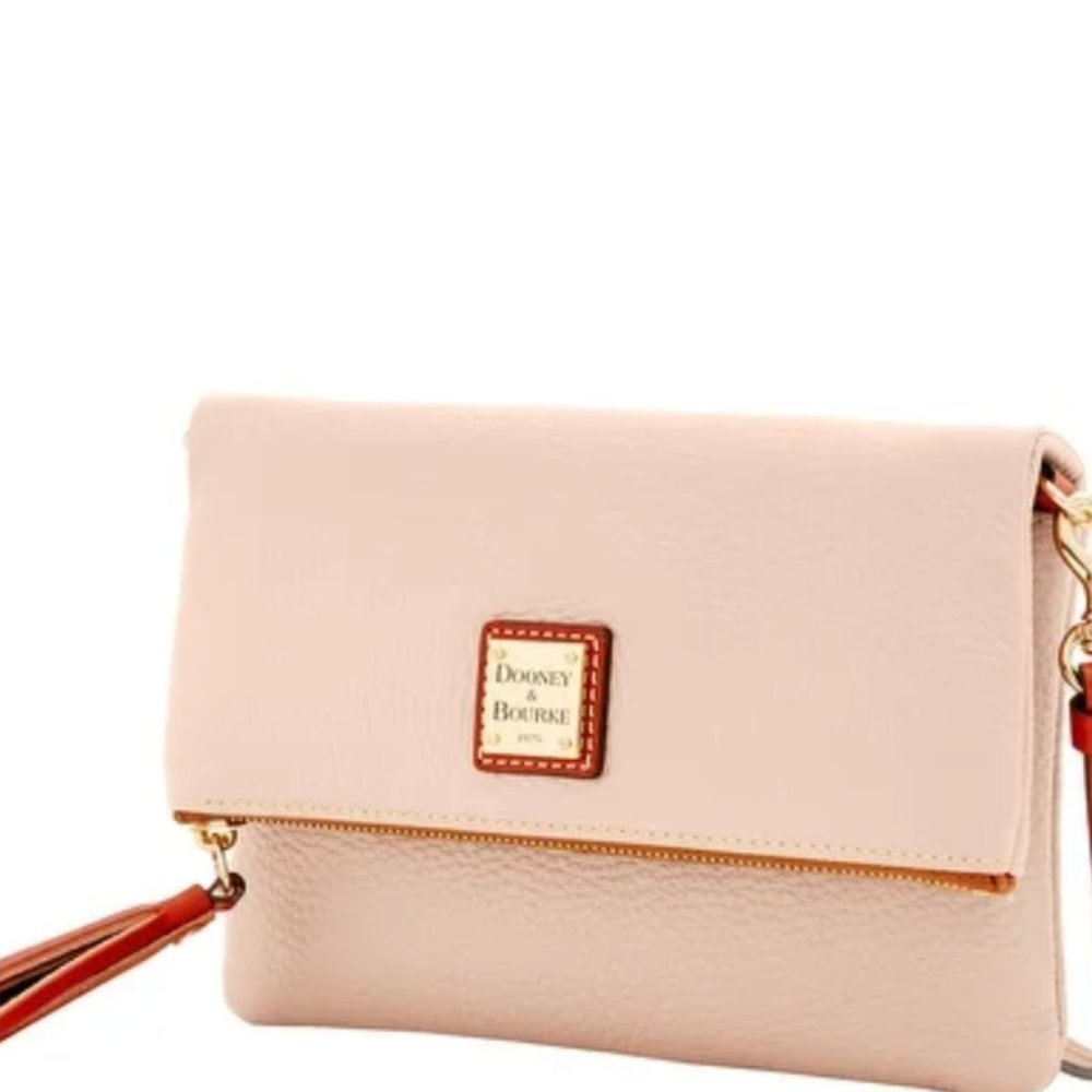 NWT Dooney & Bourke Leather Foldover Crossbody.